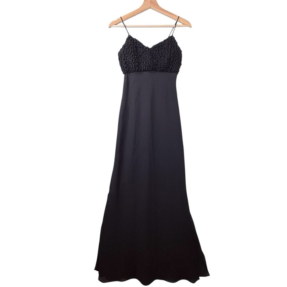 VTG Y2k 90s Sweetheart Empire Waist Maxi Gown Long Dress WOMENS SIZE 4 Evening